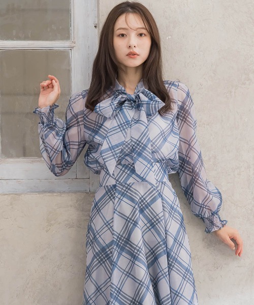 「QUEENS COURT」 長袖ブラウス M ベージュ系その他 レディース_画像5