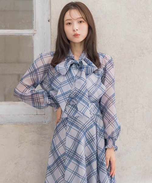「QUEENS COURT」 長袖ブラウス M ベージュ系その他 レディース_画像6