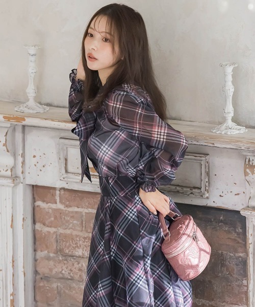 「QUEENS COURT」 長袖ブラウス M ベージュ系その他 レディース_画像9