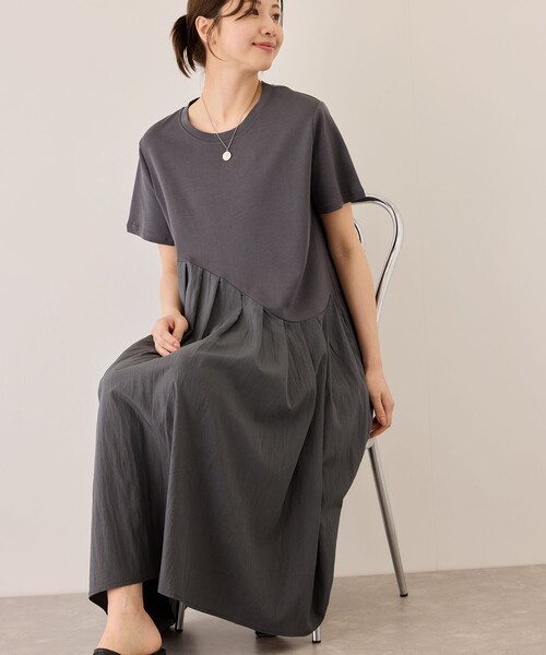 JAYRO（ジャイロ） ワンピース ジャージーアシメ切替ワンピース