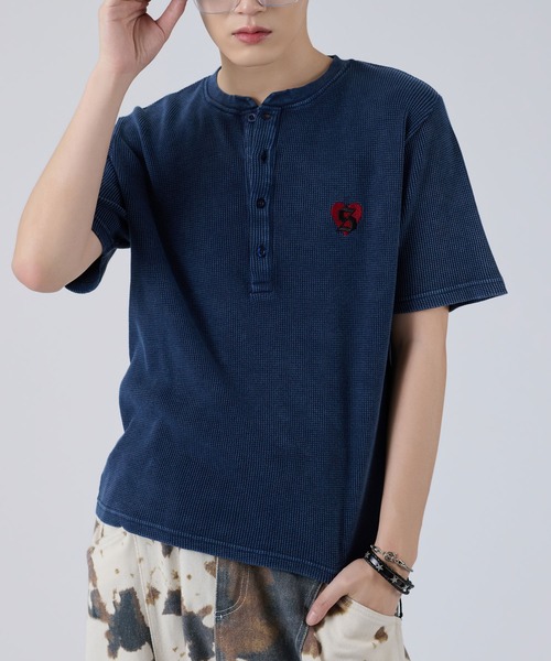 ヘンリーネック tシャツ アソートヘンリーサーマルTEE メンズ