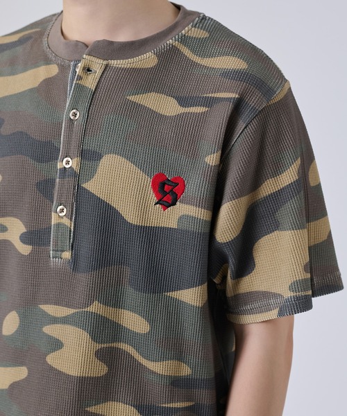 ヘンリーネック tシャツ アソートヘンリーサーマルTEE メンズ
