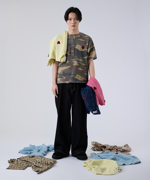 ヘンリーネック tシャツ アソートヘンリーサーマルTEE メンズ