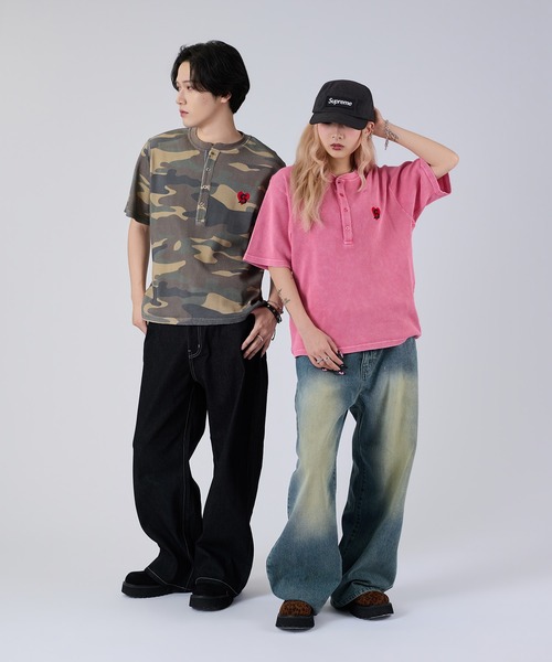 ヘンリーネック tシャツ アソートヘンリーサーマルTEE メンズ