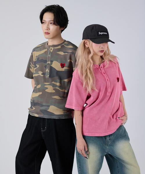 ヘンリーネック tシャツ アソートヘンリーサーマルTEE メンズ