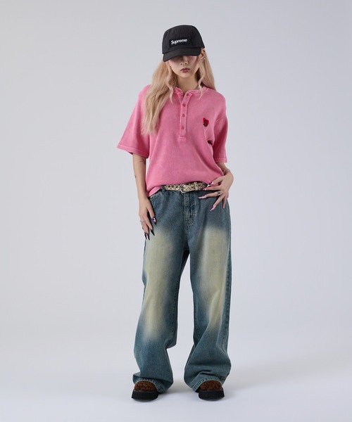 ヘンリーネック tシャツ アソートヘンリーサーマルTEE メンズ