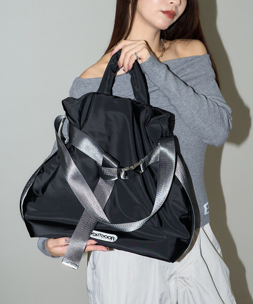 「OUTDOOR PRODUCTS」 ハンドバッグ ONE SIZE ベージュ レディース_画像2