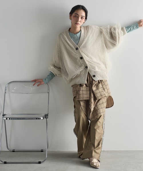 「THE YOn」 スラックス S タン レディース_画像7
