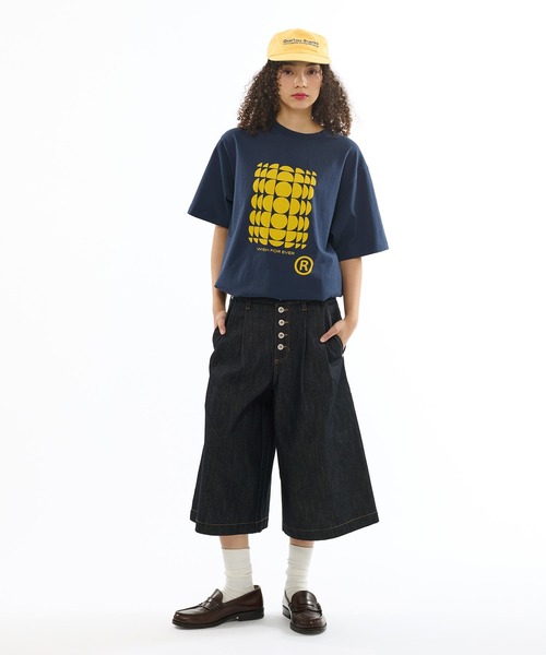 「WISH FOR EVER」 半袖Tシャツ SMALL ブラウン メンズ_画像8