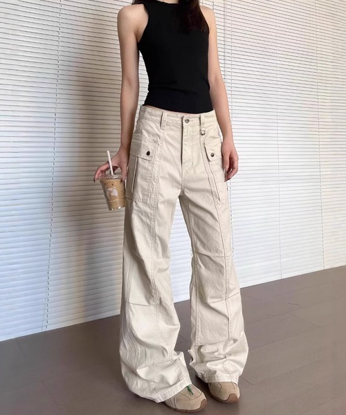 「Ressaca」 カーゴパンツ S チャコール レディース_画像8