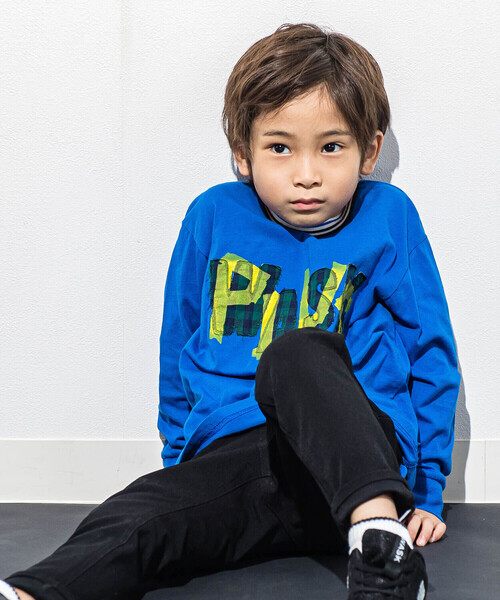 「WASK」 「KIDS」長袖カットソー 160cm ブルー キッズ_画像3