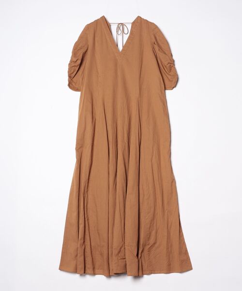 NE QUITTEZ PAS!（ヌキテパ） 半袖ワンピース ONE SIZE ブラウン系