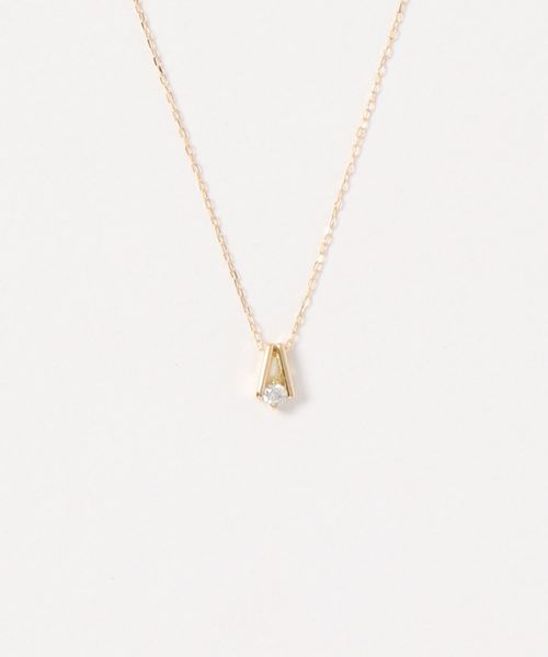 con affetto ネックレス K18ダイヤデザインネックレス レディース