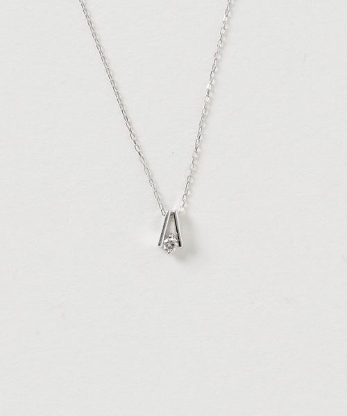 con affetto ネックレス K18ダイヤデザインネックレス レディース