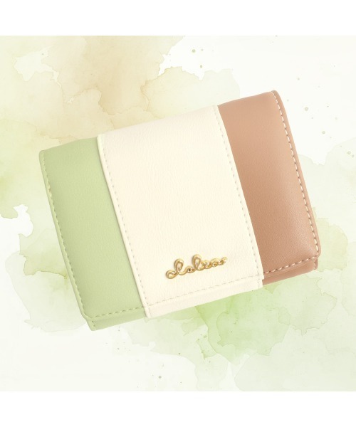 Clelia（クレリア） 財布 トリコロールカラー二つ折り財布 レディース