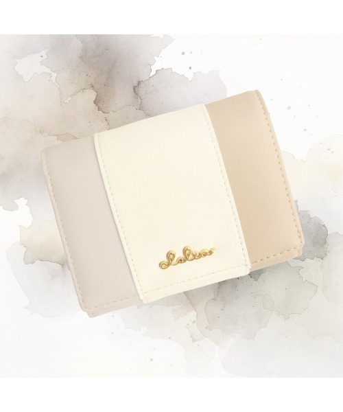 Clelia（クレリア） 二つ折り 二つ折り財布 財布 トリコロールカラー二