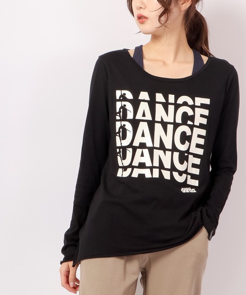 tシャツ プリントロングスリーブTシャツ レディース