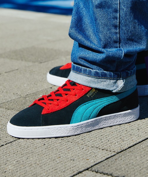 があり】 PUMA SUEDE MID XXI(プーマ スウェード ミッド トゥウェンティワン)BLACK21HO-I at20-c：atmos  pink マッケイ