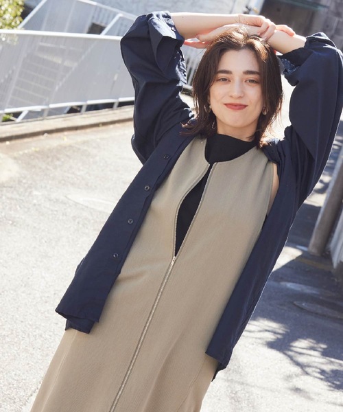 ワンピース 「Lina la mer. /リナラメール」Zip 3way dress / ノースリーブ　ワンピース　ドレス　3ｗay
