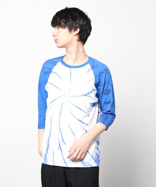 tシャツ 3/4 BASEBALL TIE DYE TEE / ベースボール タイダイ T メンズ