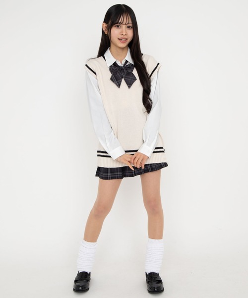 WEGO ベスト 白 学校用 WEGO（ウィゴー） ベスト ジレ 夏 入学式 WEGO/「大人気アイテムが26春