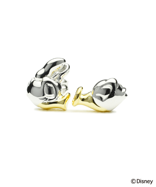 ディズニーピアス ドナルドダック＆デイジーダック kiss シルバーアクセ ディズニーピアス ドナルドダック＆デイジーダック kiss