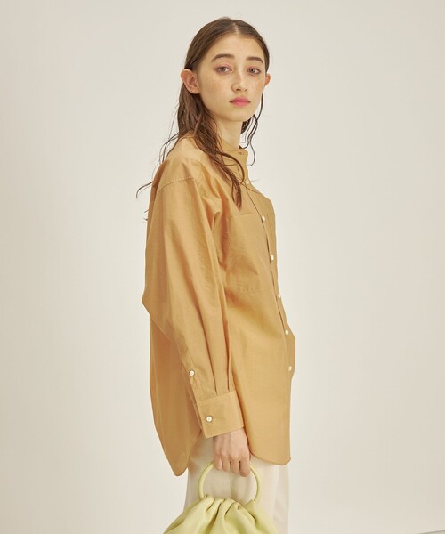 SHIPS（シップス） シャツ ブラウス 「手洗い可能」綿ナイロン