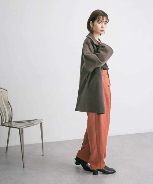 新品未使用　CPG シルエットパンツ　レディース AIC. パンツ 「再入荷」カーブシルエットタックパンツ レディース