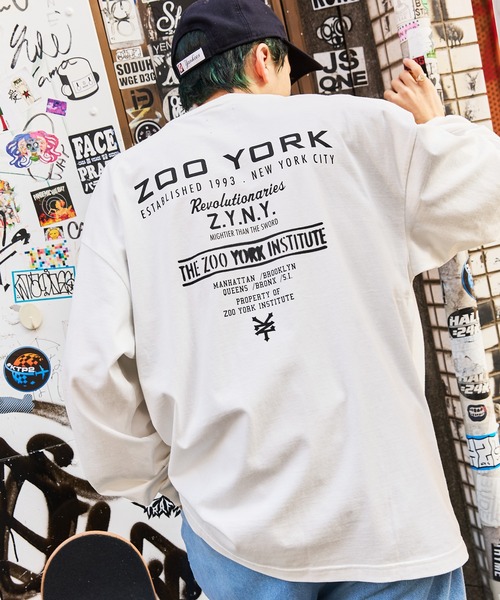 ZOO YORK(ズーヨーク) メンズ トップス カジュアルシャツ ZOO YORK（ズーヨーク） tシャツ 別注 グラフィックデザイン ビッグ