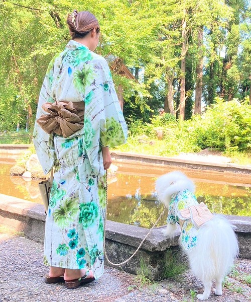 ONEKOSAMA OINUSAMA 犬 服 DESIGNERS GUILD コラボ ペット浴衣