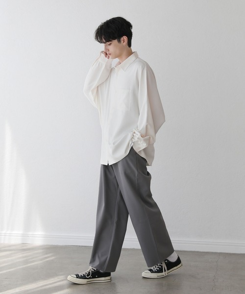 ASTRONOMY シャツ ビッグシルエットドルマンバルーン袖レギュラー 
