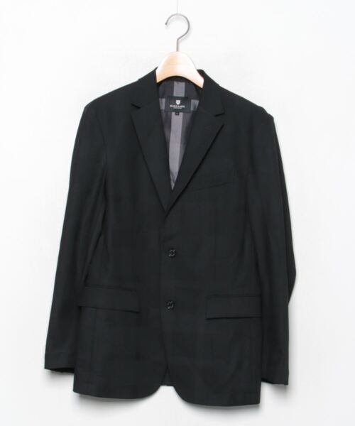 BLACK LABEL CRESTBRIDGE」 テーラードジャケット S ブラック メンズ 