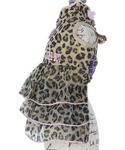 犬 服 ANNA SUI/ヒョウ柄チャイナワンピースの詳細画像2