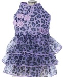 犬 服 ANNA SUI/ヒョウ柄チャイナワンピースの詳細画像5