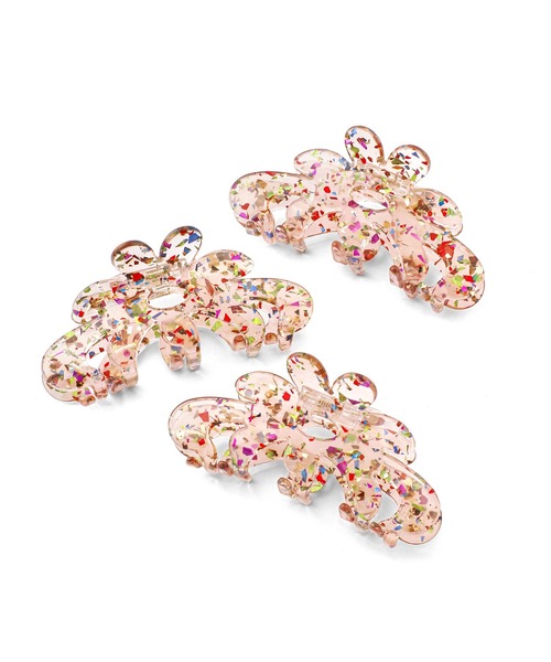 ANEMONE ヘアクリップ グリッターフラワーバンス : ZOZOTOWN Yahoo!店