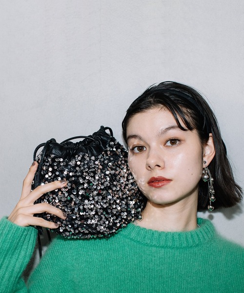 極美品✨️ BEAURE ビューレ 2way ショルダーバッグ 巾着 レザー 猫 Beaure ヴュレ レディースバッグ 本革 牛革ハンドバッグ手提げ