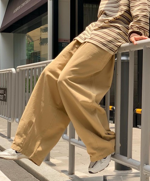 BENDER TOKYO チノパン 「BENDER TOKYO」ワイドシルエット タック