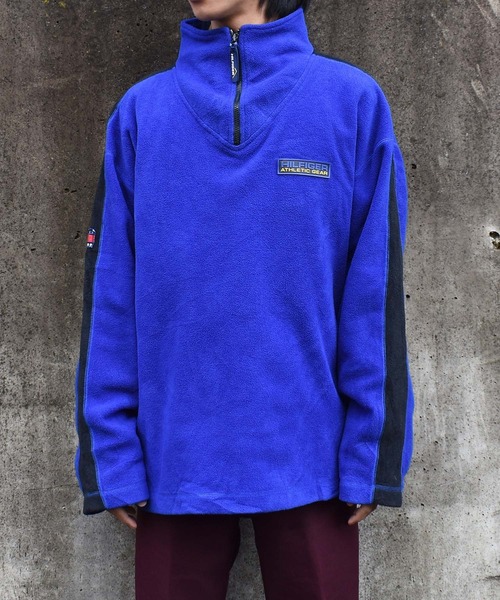 古着 90年代 トミーヒルフィガー   ハーフジップ フリースプルオーバー メンズL ヴィンテージ /eaa298055 TOMMY HILFIGER（トミー・ヒルフィガー） 「ヴィンテージ古着」90's