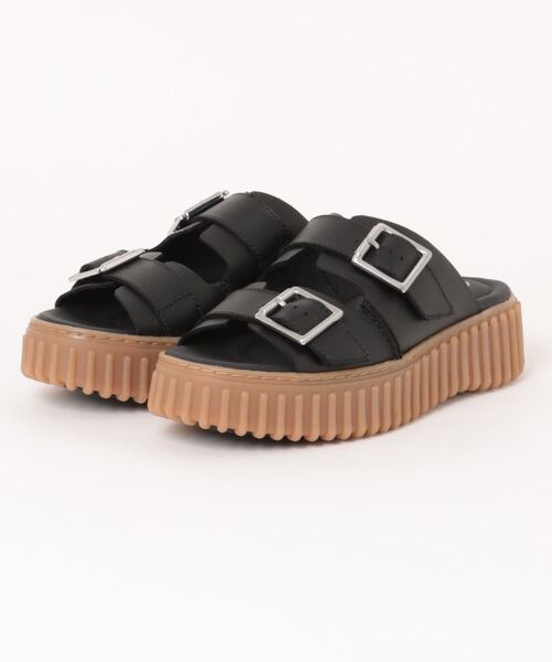 送料無料 CLARKS ミュール スライド サンダル レザー ヒール Clarks サンダル クラークス TORHILL SLIDE レディースサンダル