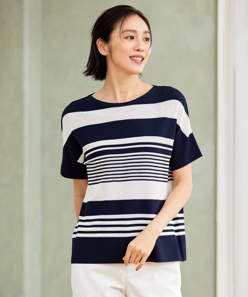 自由区 ニット セーター 「UVカット・洗える」クレープ