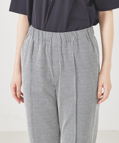 qualite（カリテ） パンツ 「セットアップ対応」サッカーストライプ