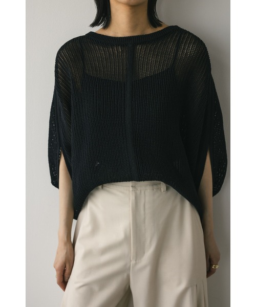 STYLEMIXER ニット セーター メッシュドルマンニット レディース