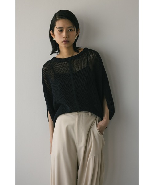 STYLEMIXER ニット セーター メッシュドルマンニット レディース