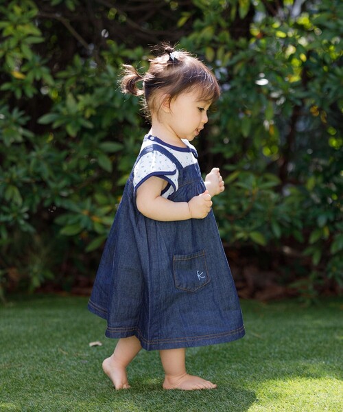 ジャンパースカート 「80-100cm」デニム キッズ 子供服 女の子