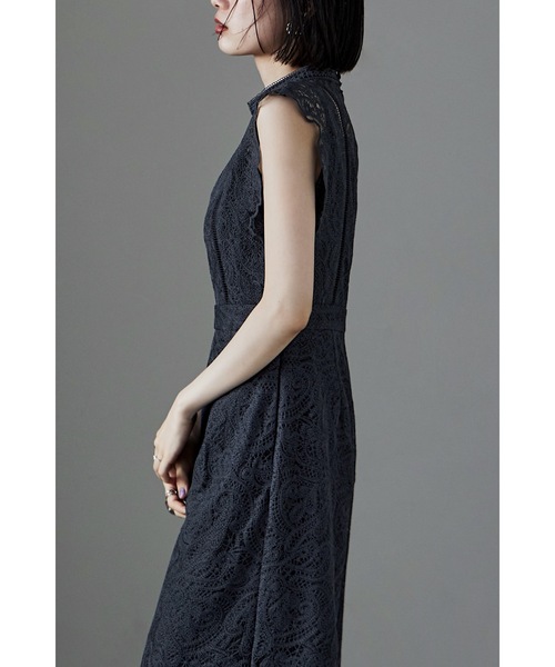 エトル　オールインワンパンツドレス　期間限定値下げ中 etoll.（エトル） パンツドレス ペイズリーレースオールインワンパンツ