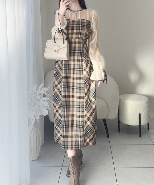 mily bilet ワンピース 「mily bilet」上品でフェミニン。シャイニー