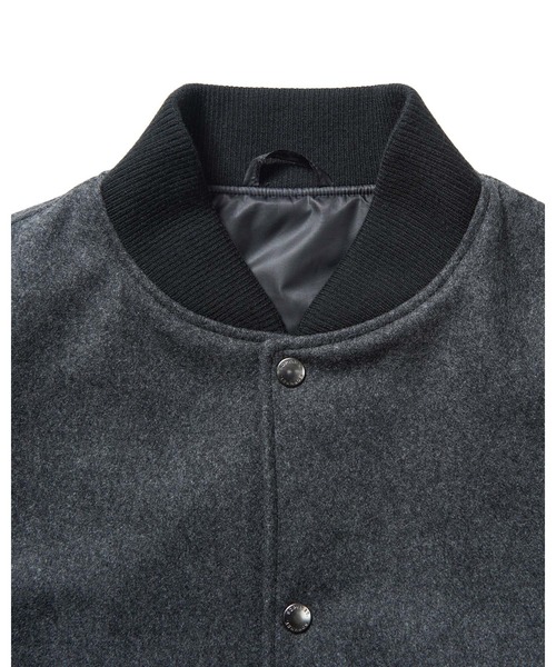 SOPHNET.（ソフネット） スタジャン LEATHER SLEEVE VARSITY JACKET