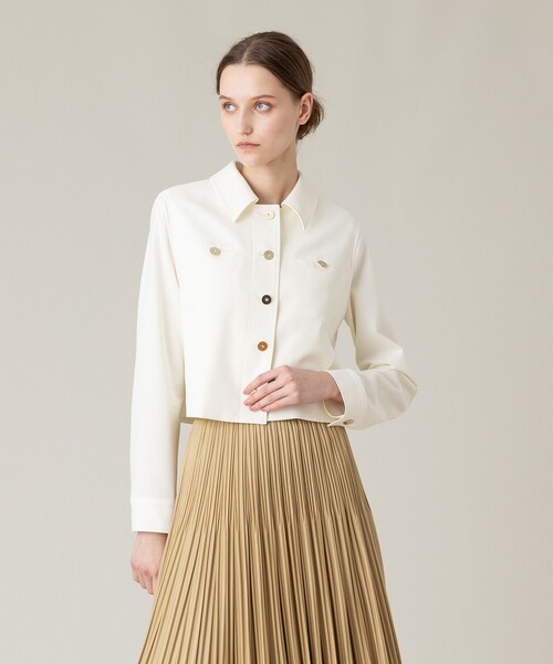 LOULOU WILLOUGHBY 2024 ブルゾン　美品 LOULOU WILLOUGHBY】シルキーダブルクロスブルゾン|allureville