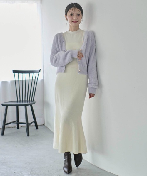 限定お値下げニット✨ワンピース、ボレロ✨イタリー製未使用品 Noela ワンピース シャギーボレロニットワンピセット : ZOZOTOWN