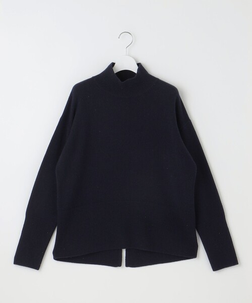 ★自由区/ジユウク★大きいサイズ！長袖カシミヤセーター44(XL.13号)ブルー セール】 【洗える】ピュアカシミヤVネック ニット （ニット・セーター